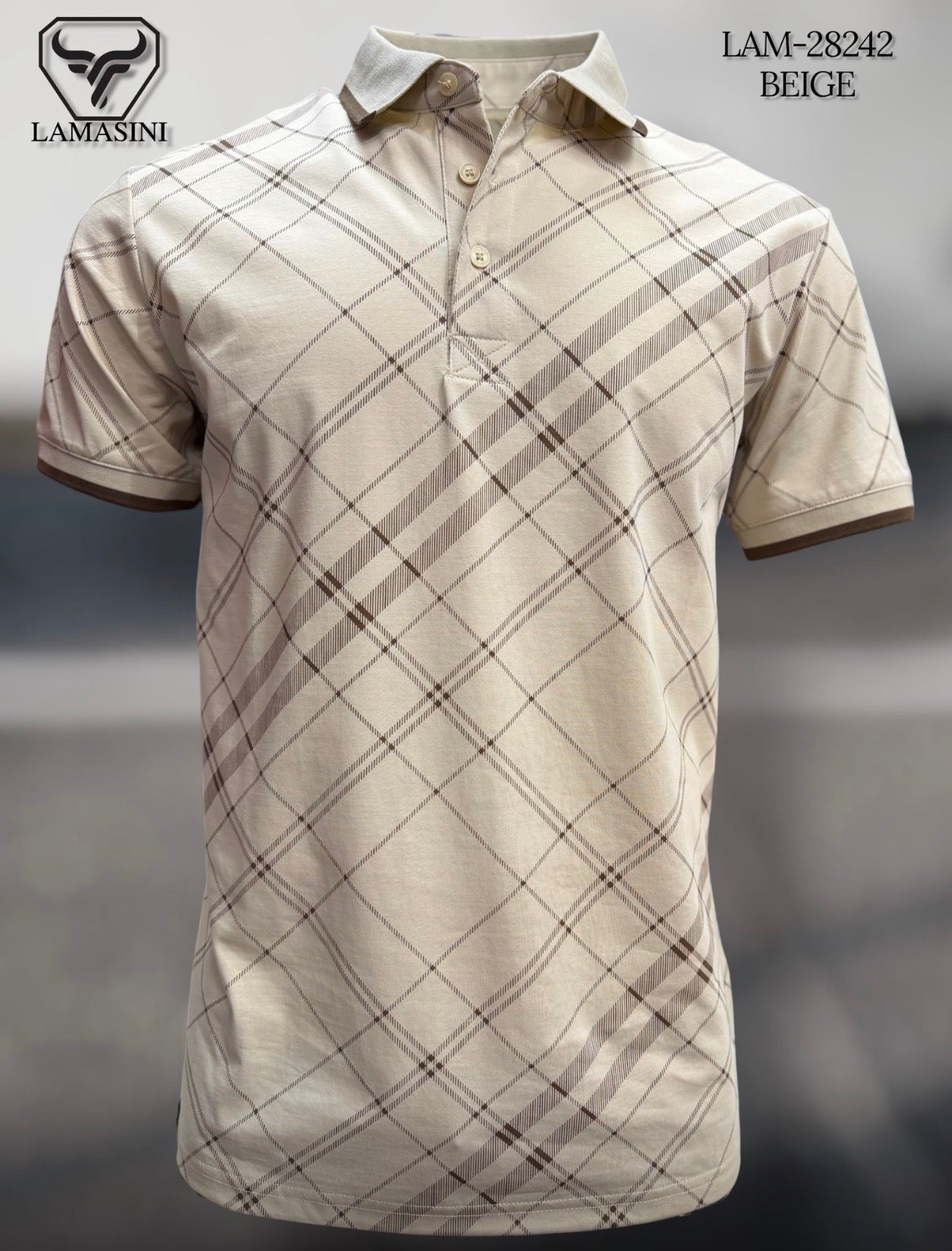 LAM28242 BEIGE POLO SHIRT