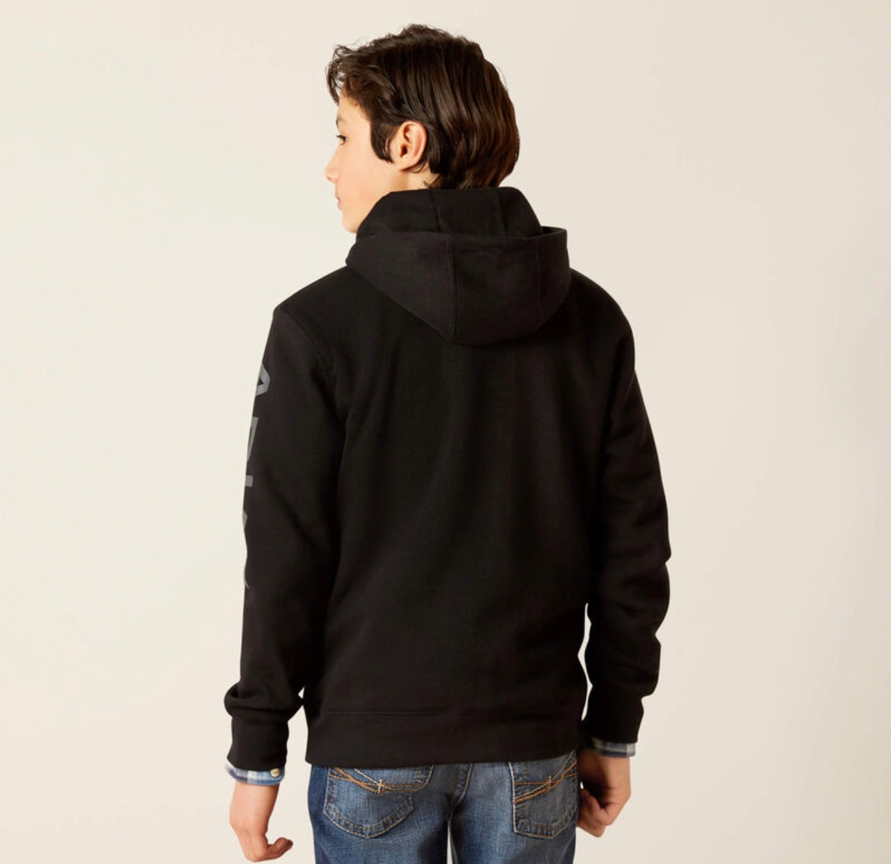 10046473 ARIAT LOGO HOODIE YOUTH BLACK
