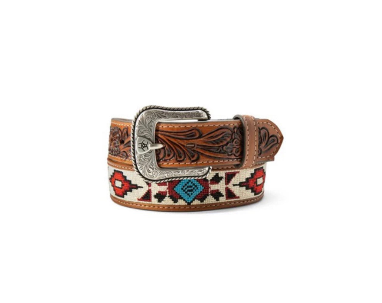 A1309297 ARIAT YOUTH SOUTHWEST EMBROIDERED MULTICOLOR BELT