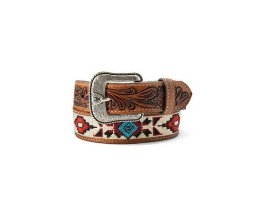 A1309297 ARIAT YOUTH SOUTHWEST EMBROIDERED MULTICOLOR BELT