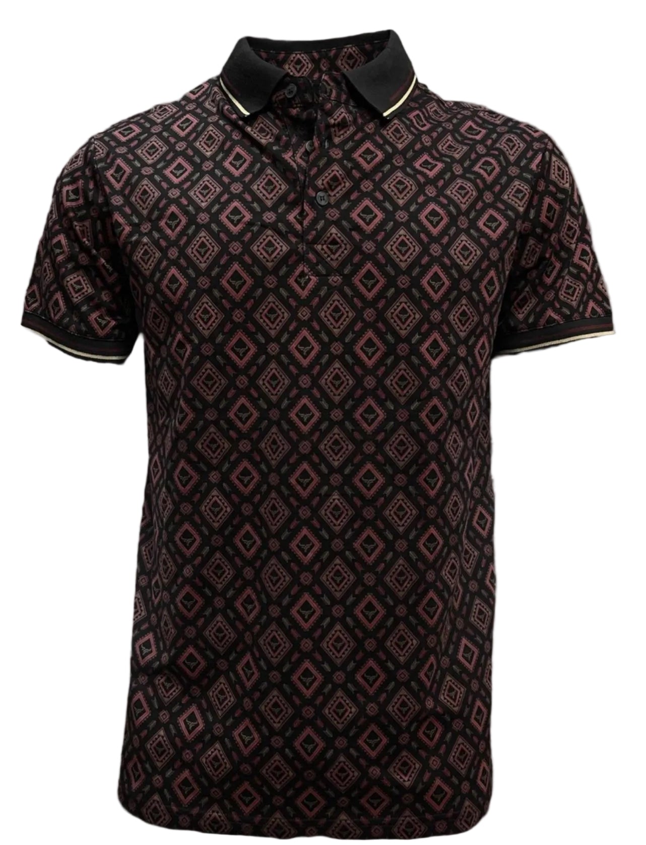 LAM28229 MEN’S SHORT SLEEVE POLO- BLACK