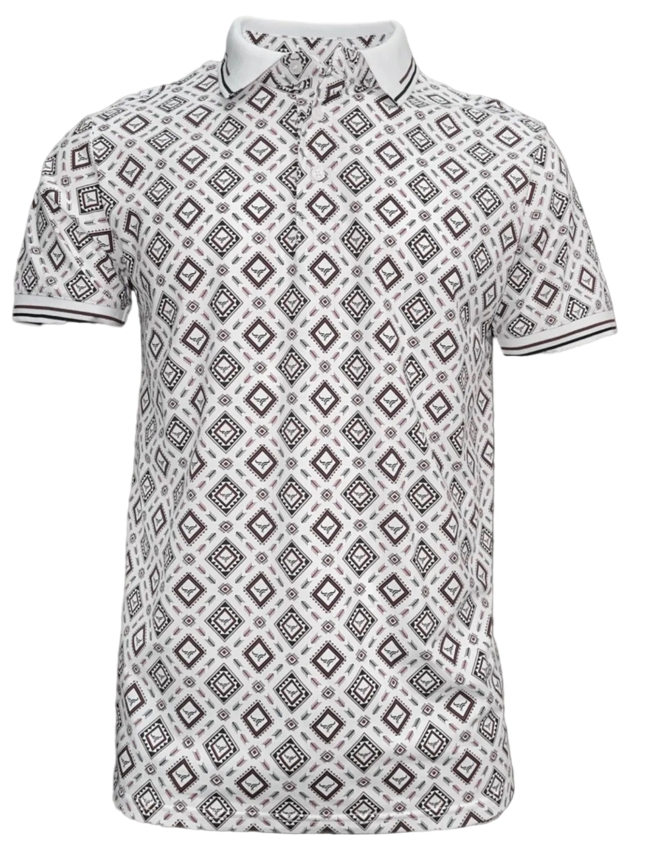 LAM28229 MEN’S SHORT SLEEVE POLO- WHITE