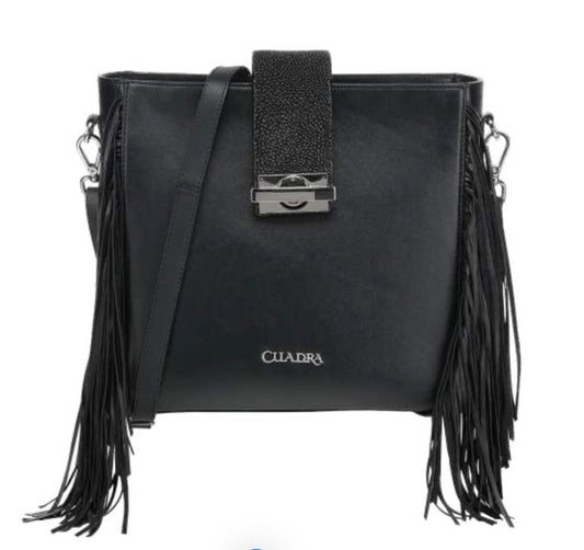 DU831--BG LD BLACK STINGRAY STICHING BAG