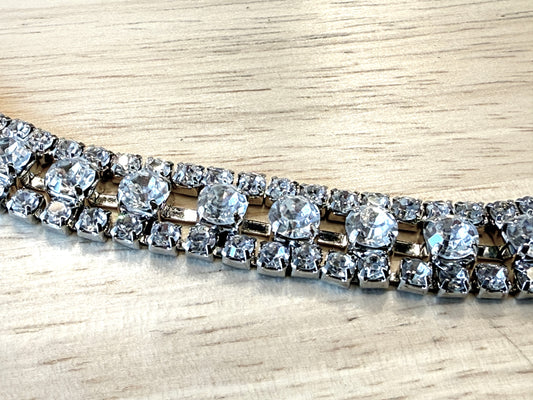 HB61-6C CRYSTAL HATBAND 3 ROW