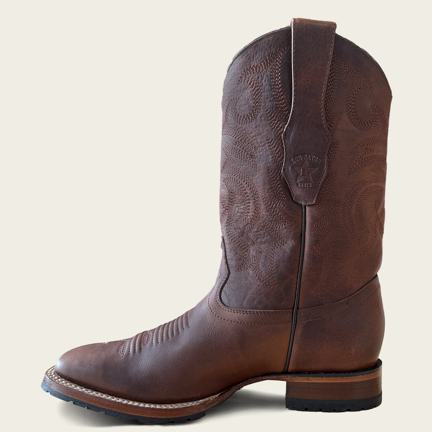 82T9940 LOS ALTOS WIDE SQUARE RAGE WALNUT BOOTS