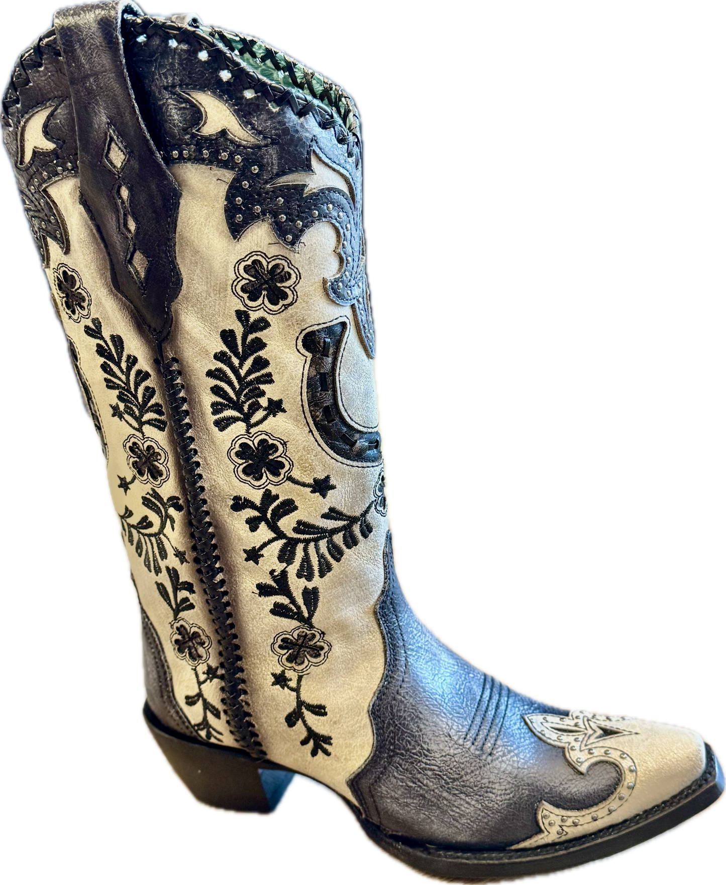 A4864 - CORRAL WOMEN'S GREY HORSESHOE BOOT