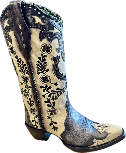 A4864 - CORRAL WOMEN'S GREY HORSESHOE BOOT