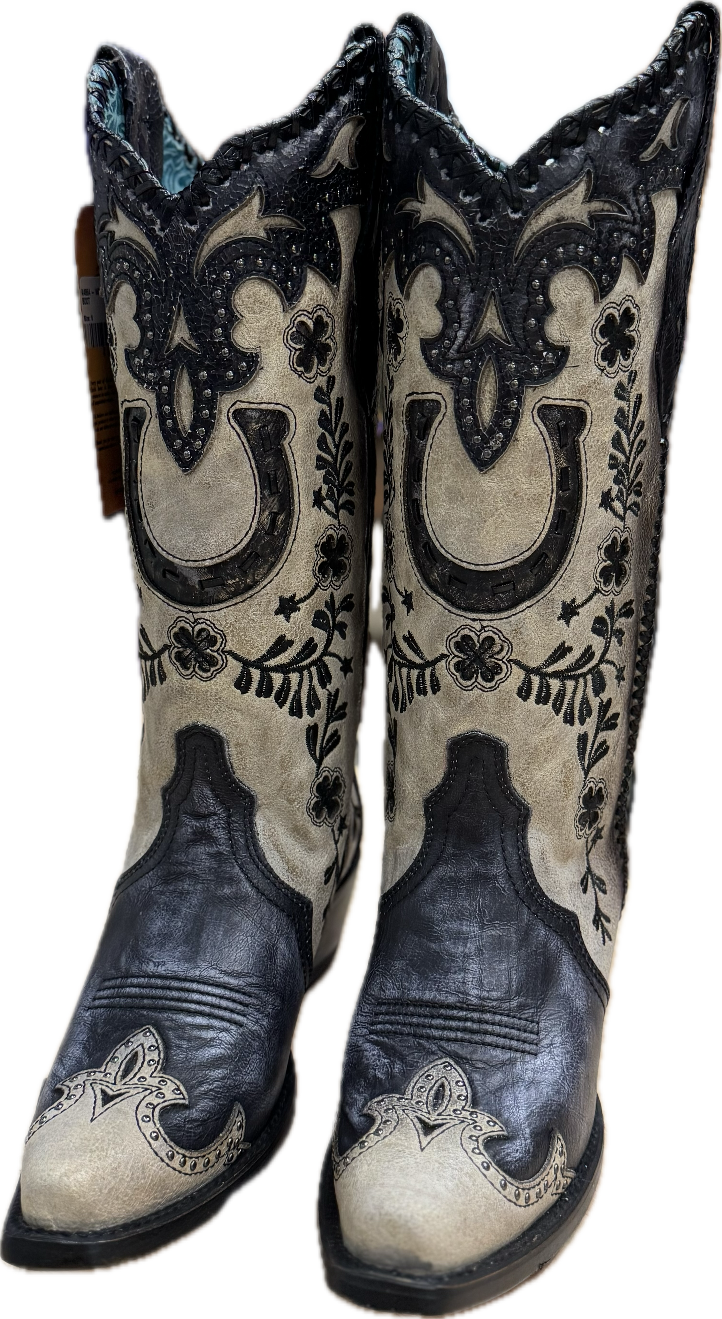 A4864 - CORRAL WOMEN'S GREY HORSESHOE BOOT