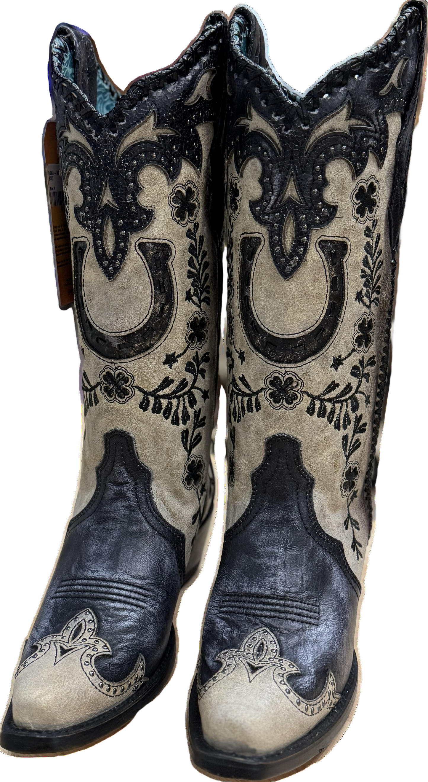 A4864 - CORRAL WOMEN'S GREY HORSESHOE BOOT