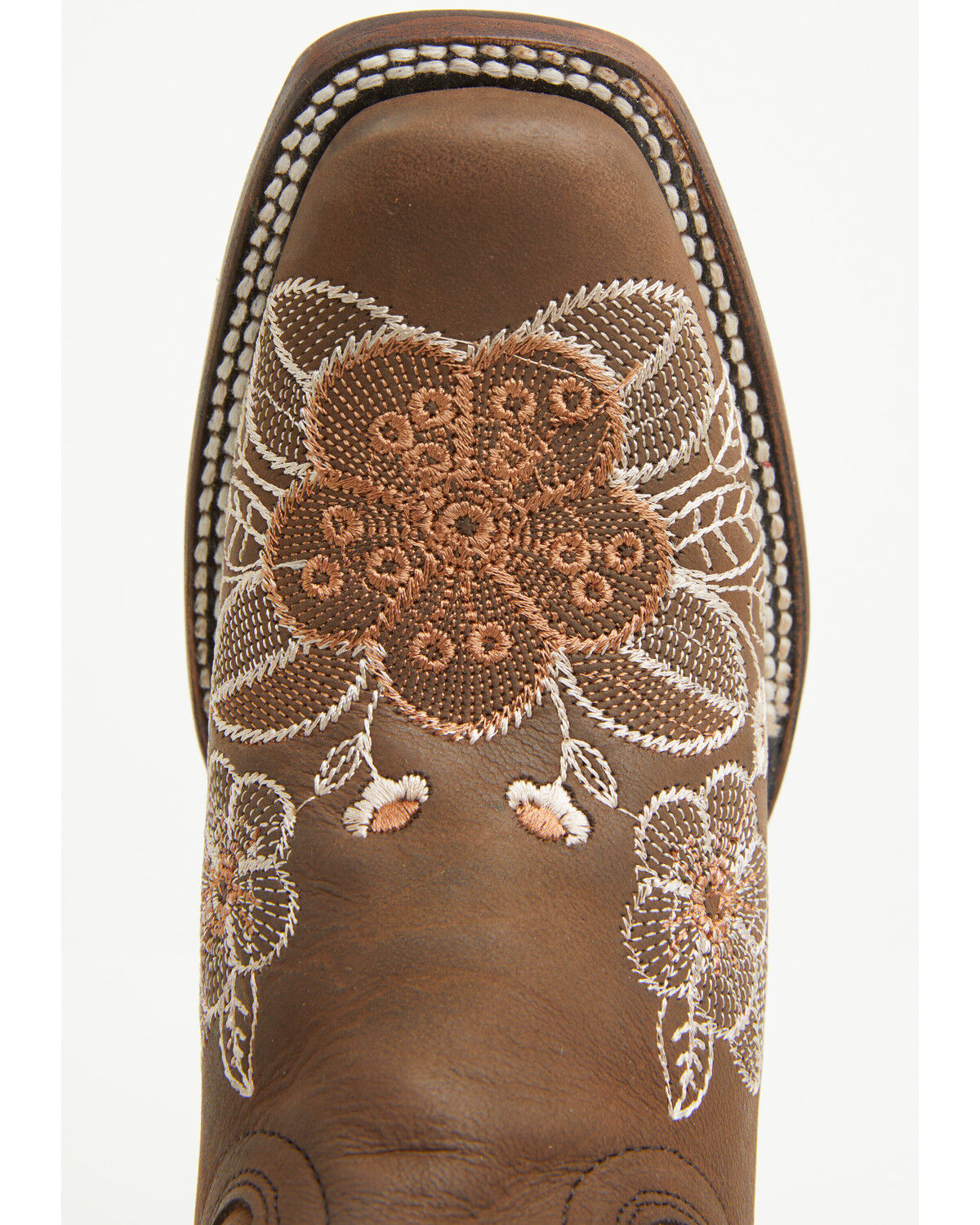 L6238 CIRCLE G FLORAL EMBROIDERY BROWN BOOTS