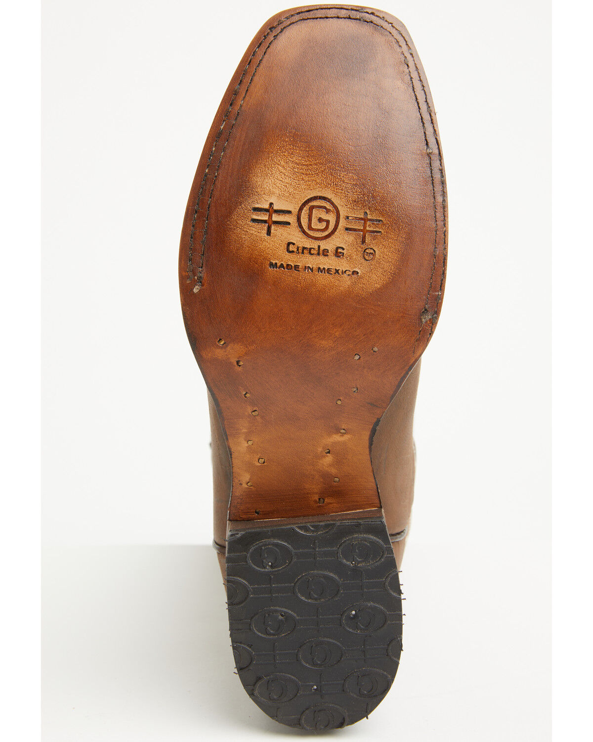 L6238 CIRCLE G FLORAL EMBROIDERY BROWN BOOTS