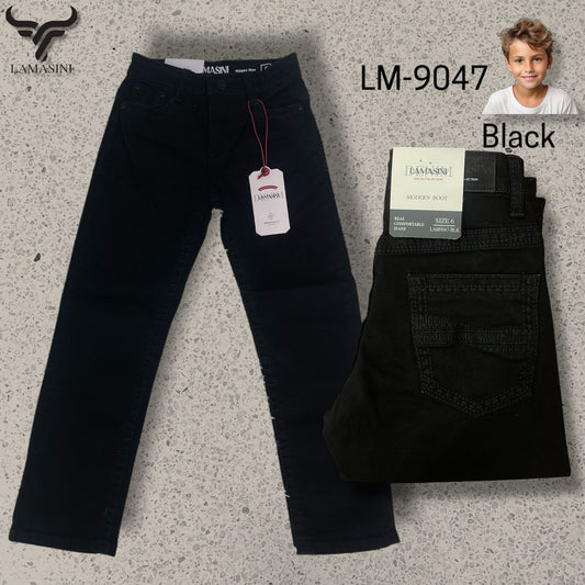 LAM9047 MODERN BOOT JEANS- YOUTH BLACK