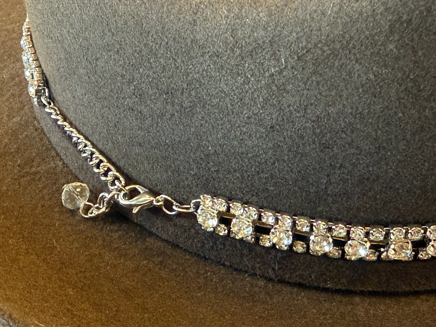 HB61-6C CRYSTAL HATBAND 3 ROW
