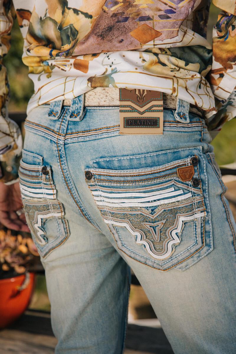PHD9717 PLATINI TRIPLE STITCH SIGNATURE POCKET JEANS