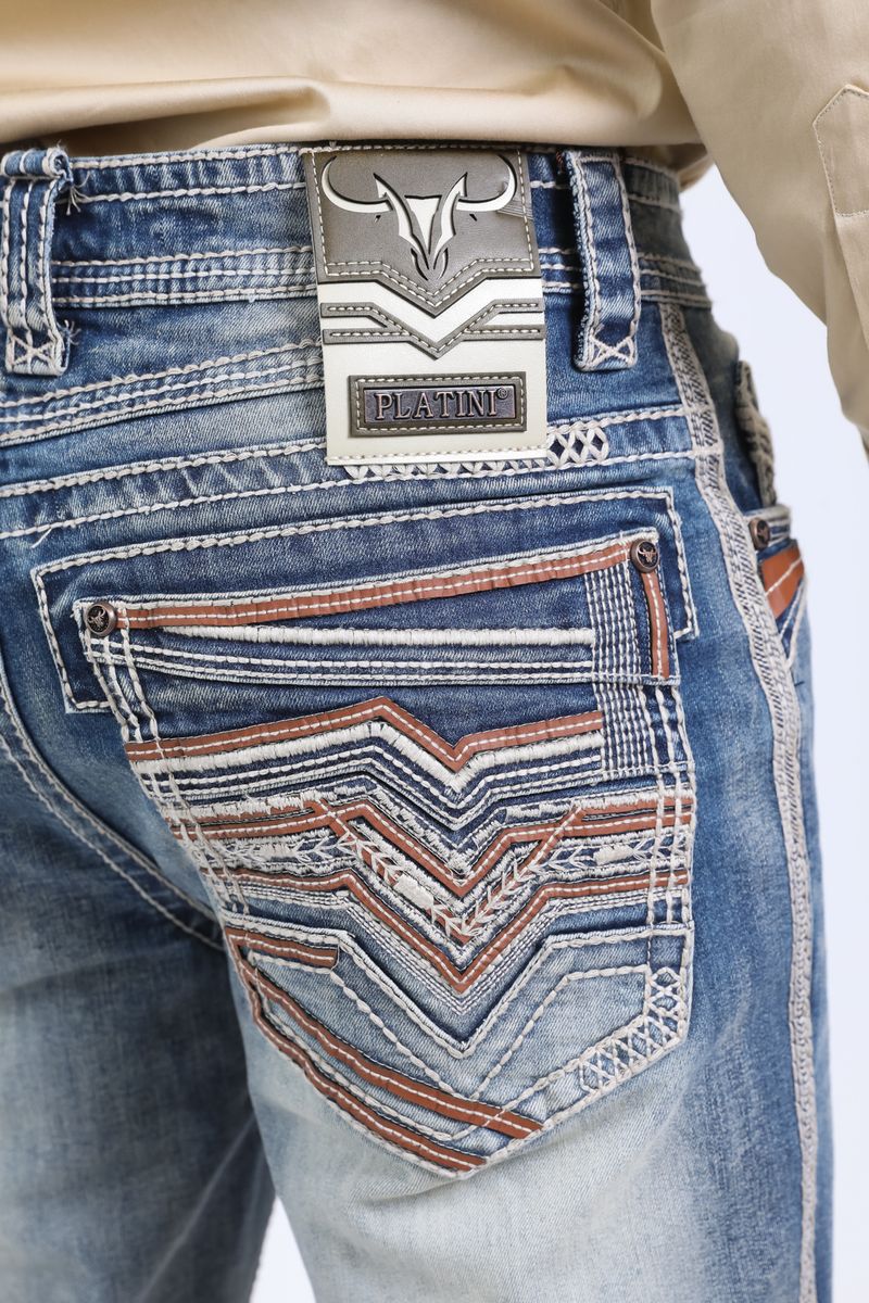 PHD10767 PLATINI TRIPLE STITCH SIGNATURE POCKET JEANS
