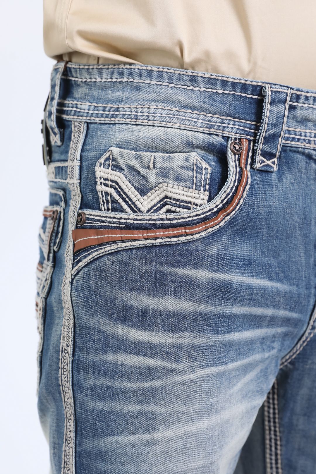 PHD10767 PLATINI TRIPLE STITCH SIGNATURE POCKET JEANS
