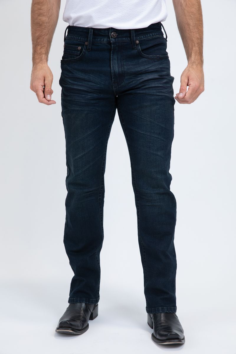 CBJ10699 PLATINI BOOT CUT DARK BLUE JEANS