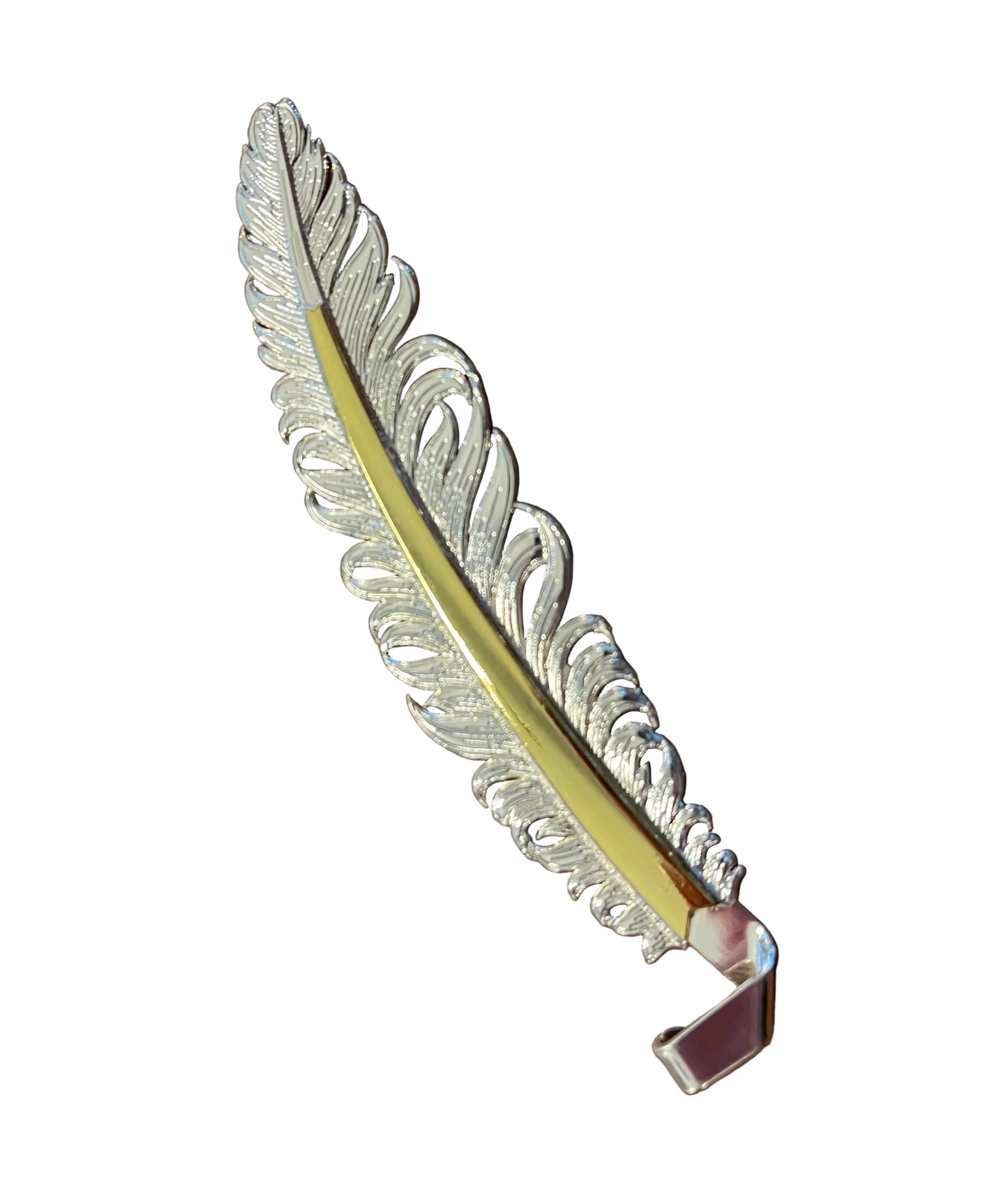 DGR 001 DOUBLE G HAT FEATHER SILVER/GOLD