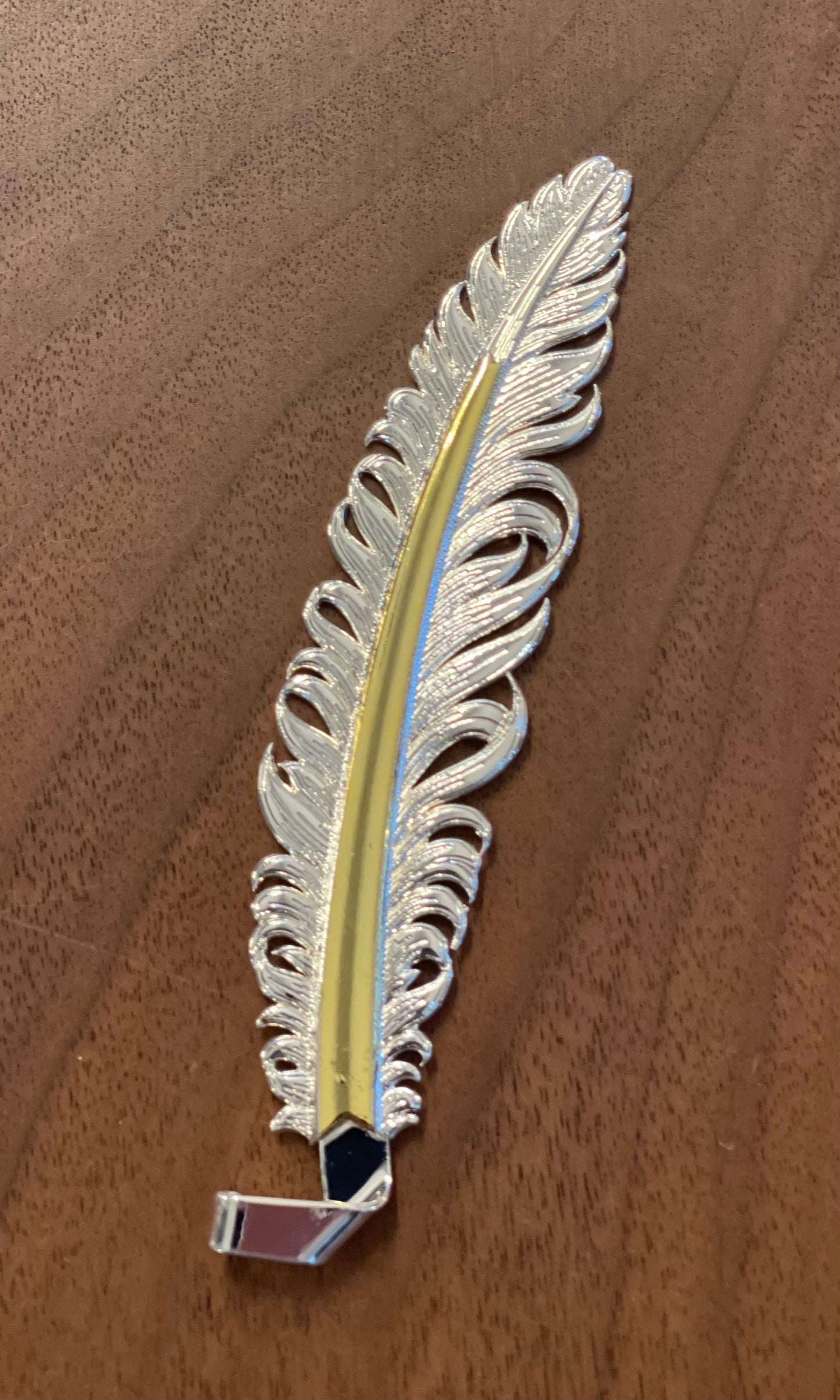 DGR 001 DOUBLE G HAT FEATHER SILVER/GOLD