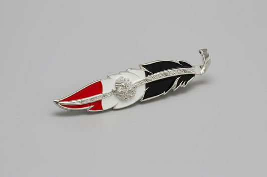 DGR002 DOUBLE G RANCH HAT FEATHER MEXICAN FLAG