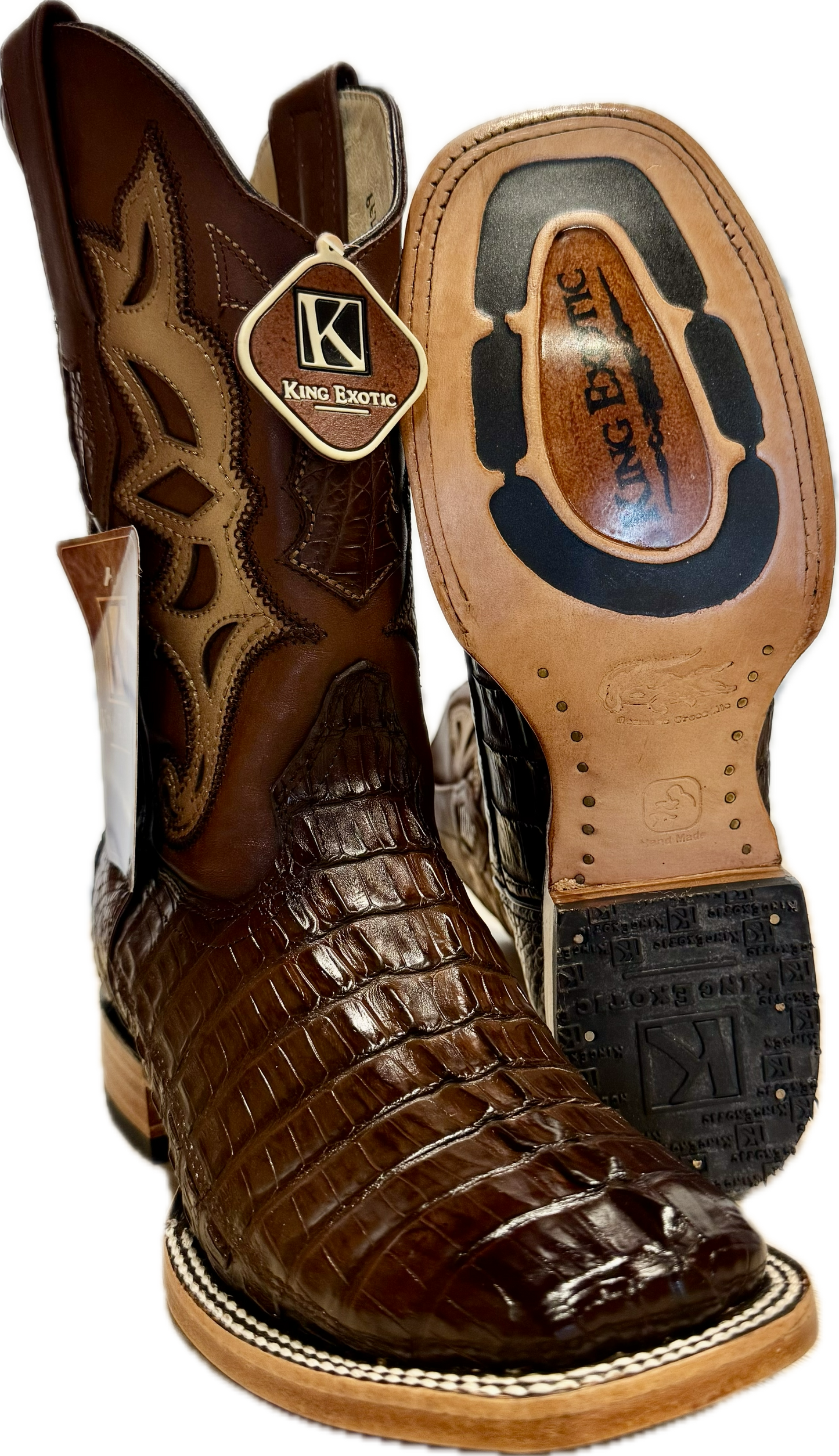 48220116 LOS ALTOS CAIMAN TAIL EXOTIC COWBOY BOOT