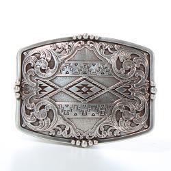 37019 BELT BUCKLE AZTEC FLORAL