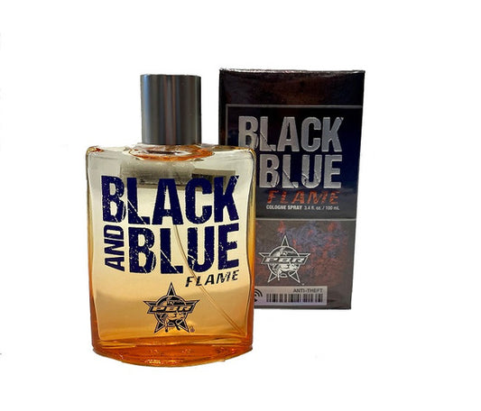 TRU PBR BLACK & BLUE FLAME COLOGNE 3.4 oz