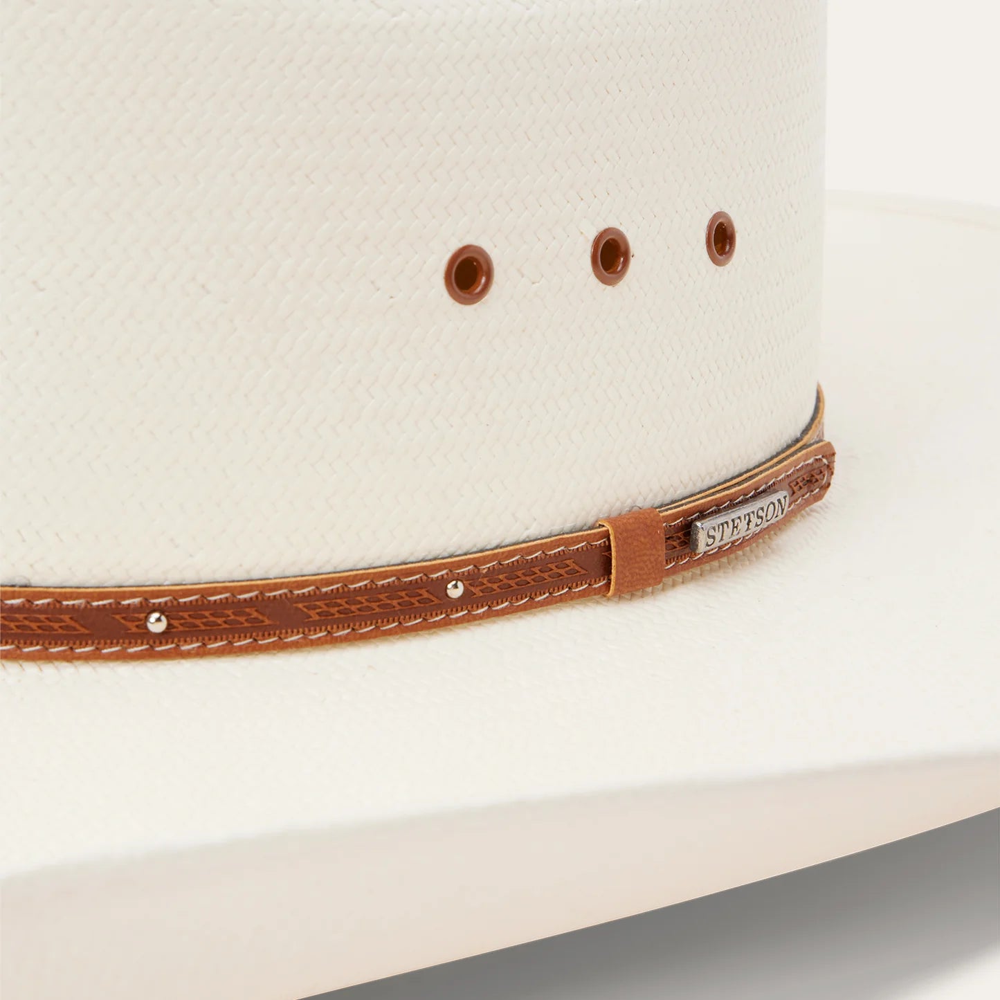 SSSTNH-6842-81-70 STETSON 10X STANHOPE STRAW COWBOY HAT