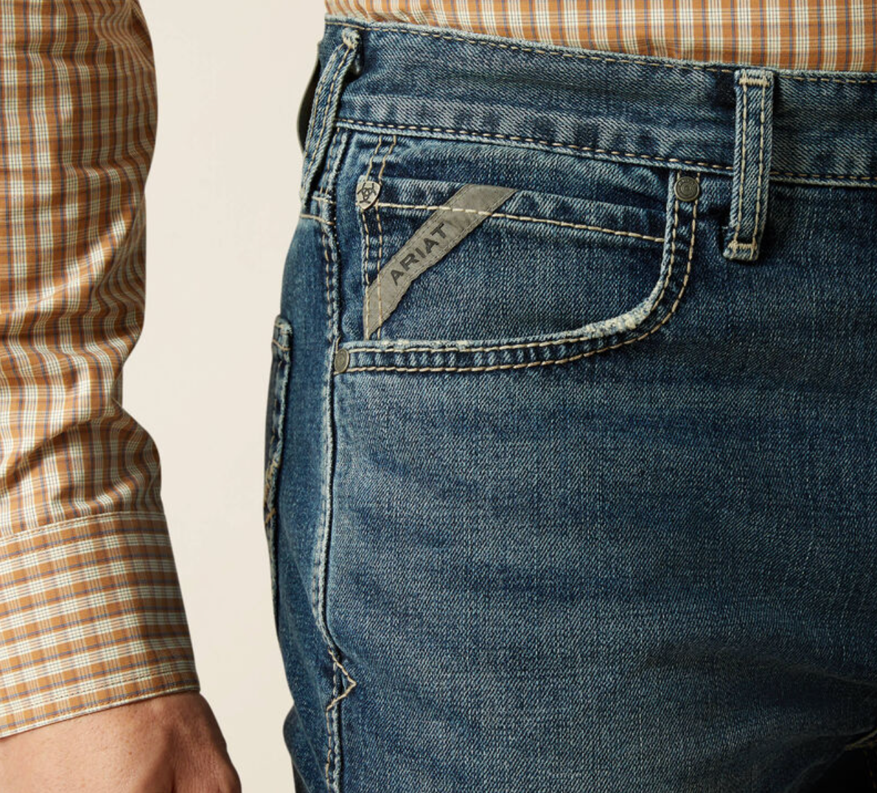 10061743 ARIAT M7 SLIM SAWYER CLASSIC RISE STRAIGHT LEG JEANS- NORRIS