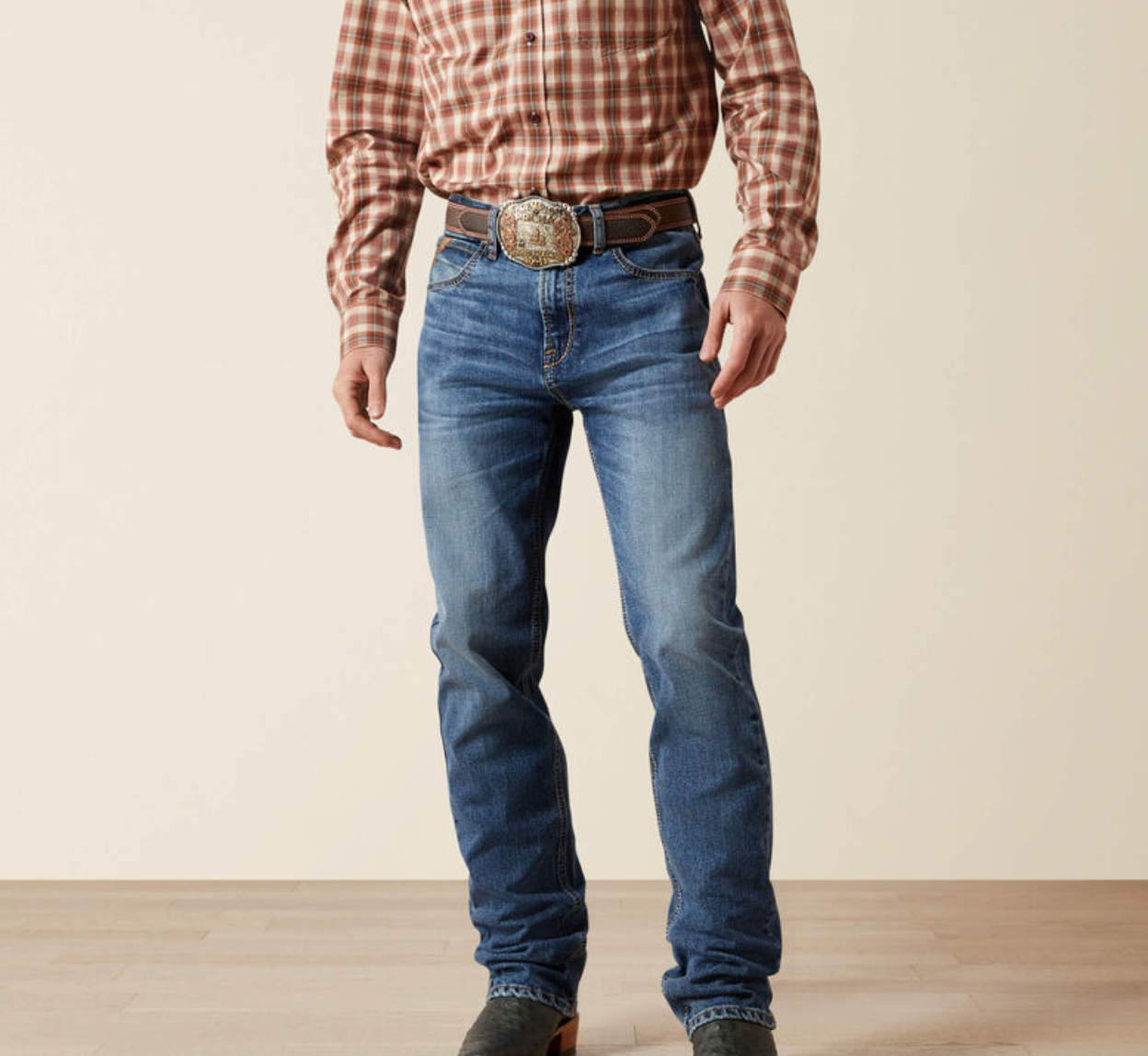 10065923 ARIAT M7 SLIM REBEL CLASSIC RISE STRAIGHT LEG JEANS-LIVERMORE