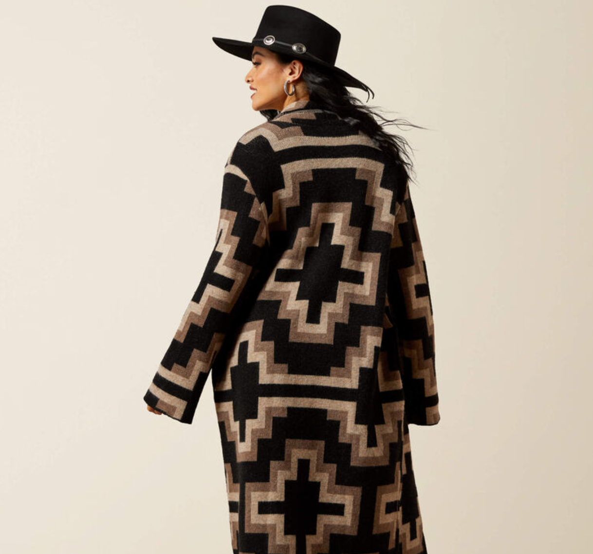 10065949 ARIAT WOMENS BARREL SWEATER COAT- NALA SOUTHWEST