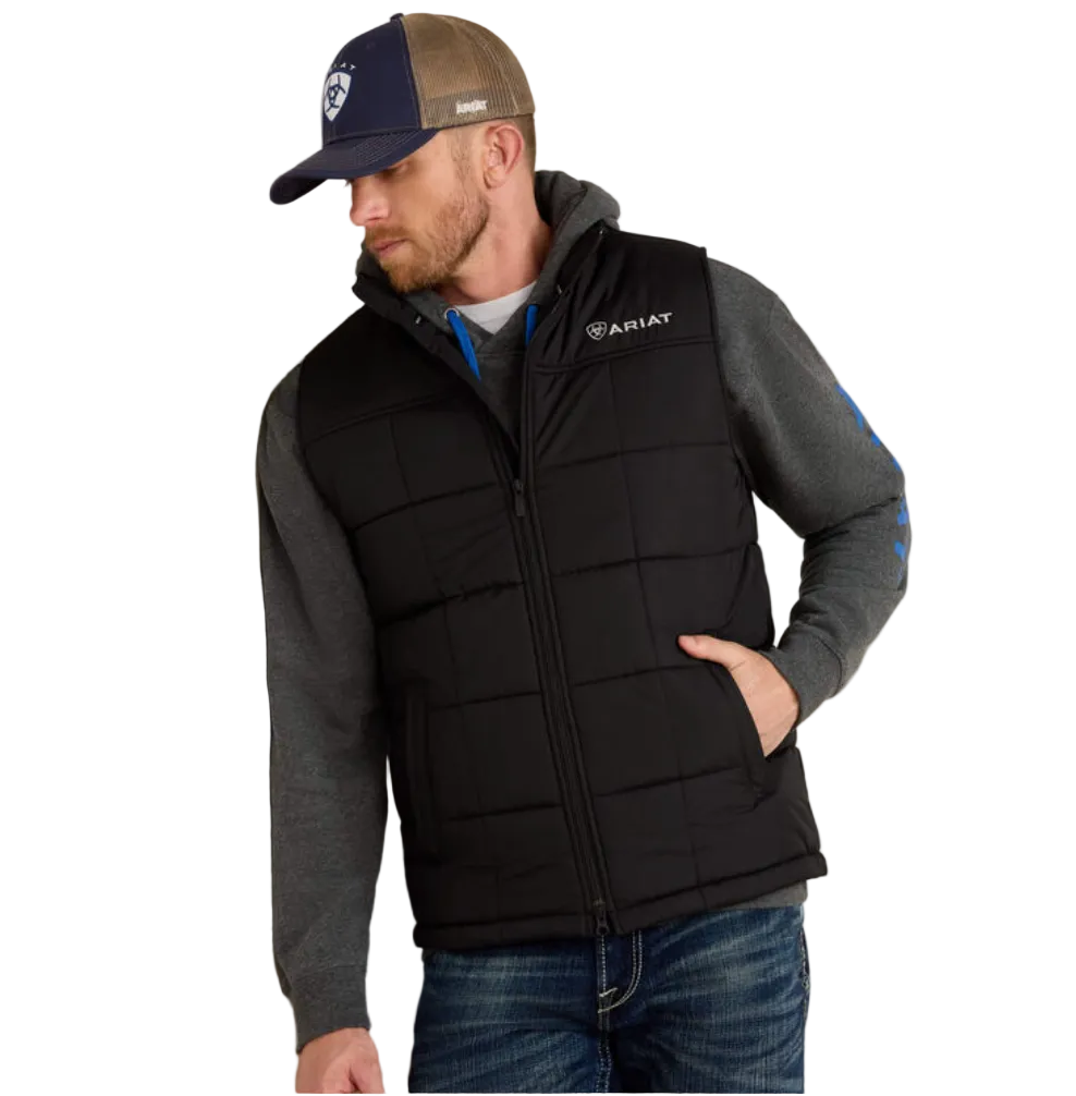 10011523 ARIAT MENS CRIUS INSULATED VEST- BLACK