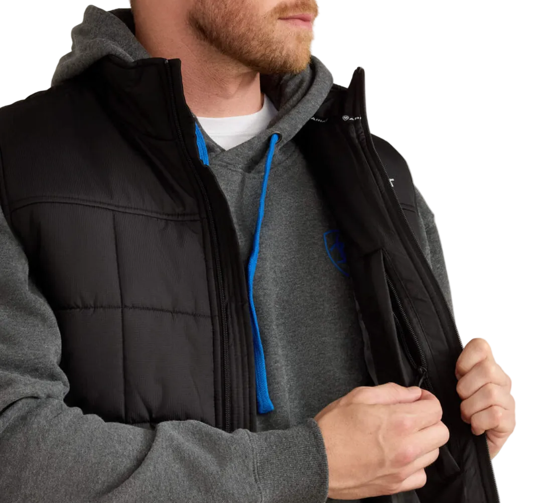 10011523 ARIAT MENS CRIUS INSULATED VEST- BLACK
