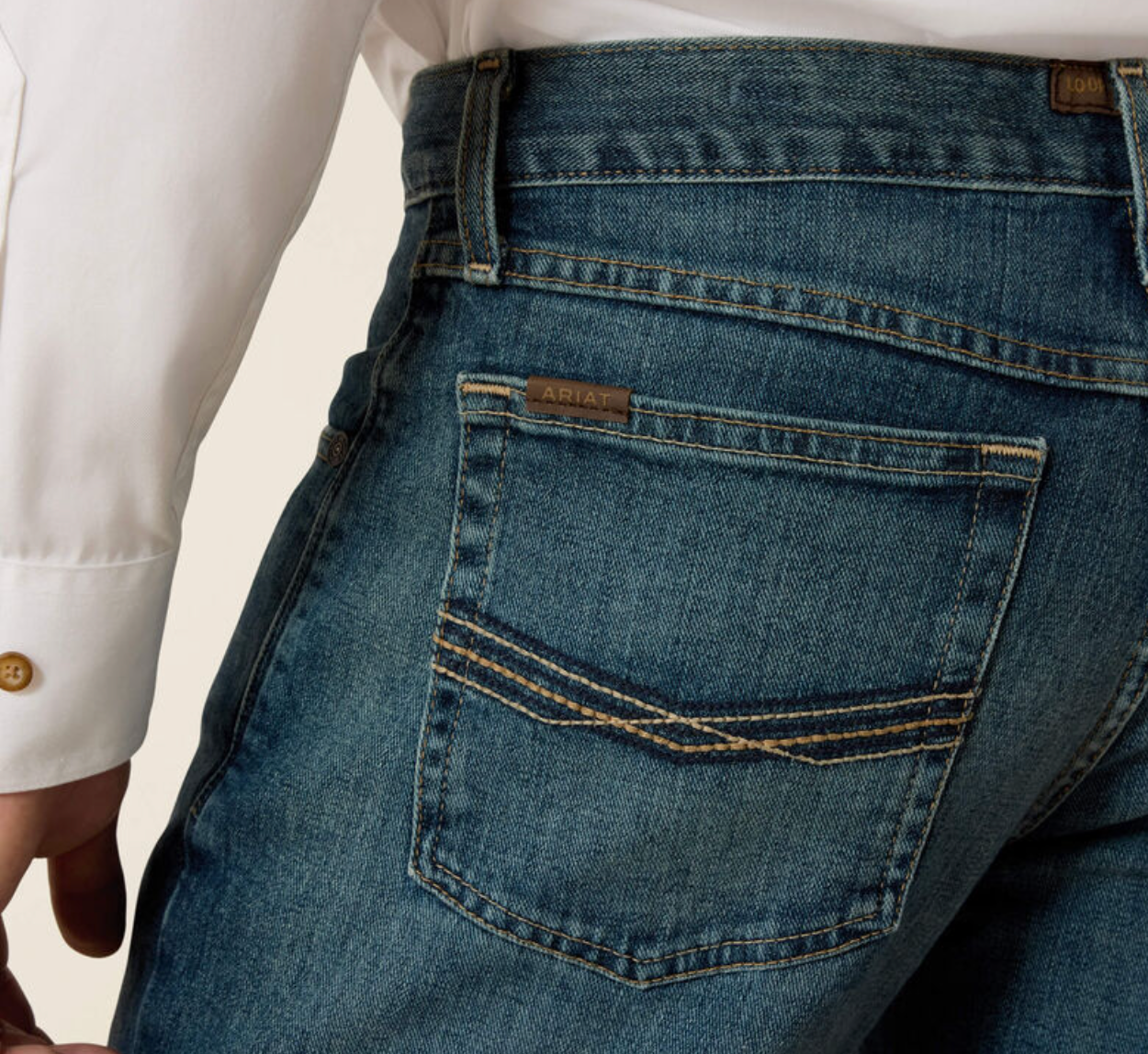 10022674 ARIAT M4 LEGACY STRETCH BOOT CUT JEANS- FREEMAN