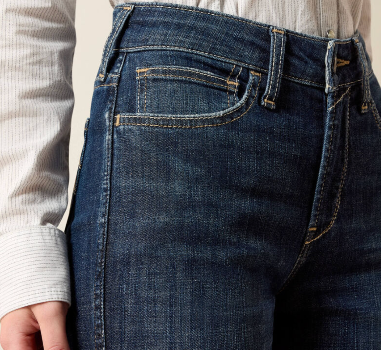 10072965 ARIAT HIGH RISE VIVIENNE SLIM TROUSER JEANS- PLUMAS