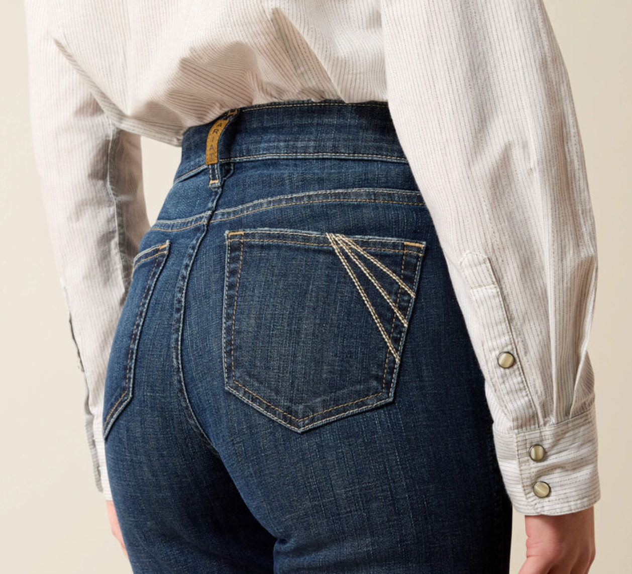 10072965 ARIAT HIGH RISE VIVIENNE SLIM TROUSER JEANS- PLUMAS