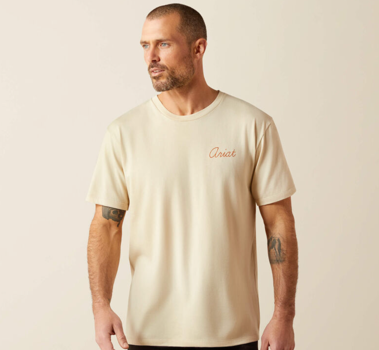 10065893 ARIAT ROPER'S DELIGHT T-SHIRT- NATURAL