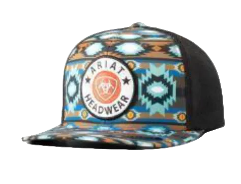 A300083997 ARIAT FLEXFIT 110 SOUTHWEST ROUND PATCH MC CAP