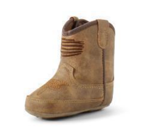 A442003002 ARIAT ANTHEM PATRIOT STYLE LIL’ STOMPERS INFANT BOOTS BROWN