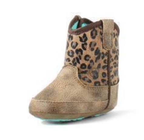 A442003675 ARIAT SAVANNA STYLE LIL’ STOMPERS INFANT BOOTS BROWN AND TAN