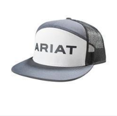 A300092706 ARIAT CAP R112 RUBBER LOGO GREY