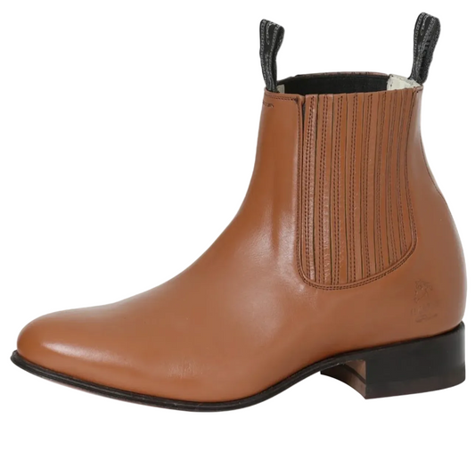 EC-01-MP El Canelo  01- Plata Charro Ankle Boot - Atlas Maple