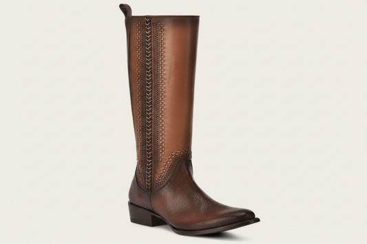 CU758 CUADRA WOMENS BROWN TALL BOOTS