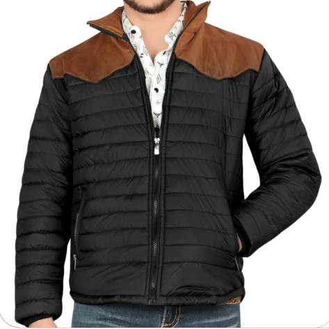 LAM6004 LAMASINI JACKET - BLACK/TAN