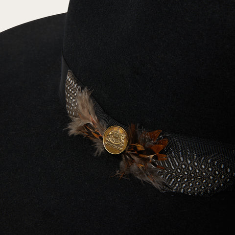 TWMDNTB103607S0 STETSON MIDTOWN B HAT- BLACK