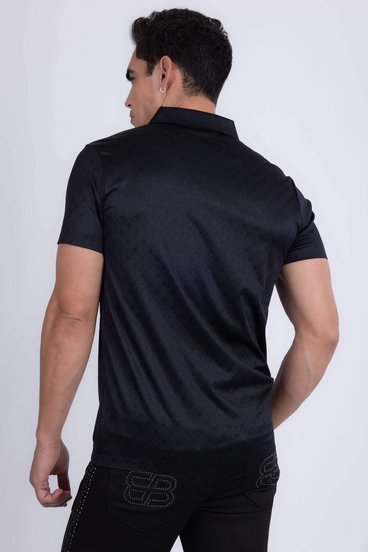 Aviles Polo Shirt: Black