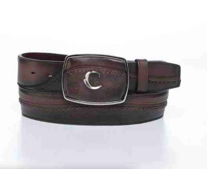 BC427 CUADRA CHOCOLATE EMBROIDERY BELT