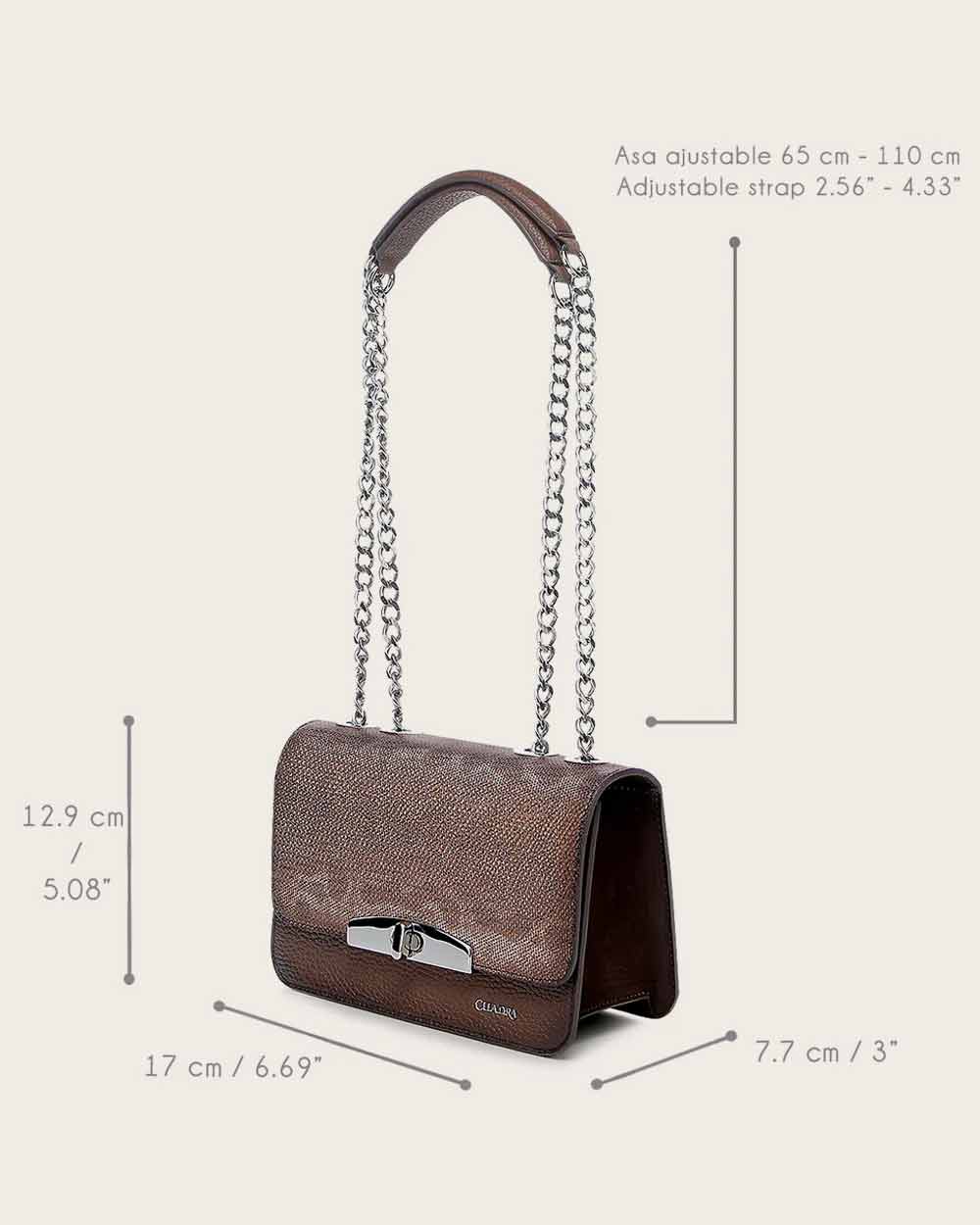 DU694 CARUNGA BROWN HANDBAG