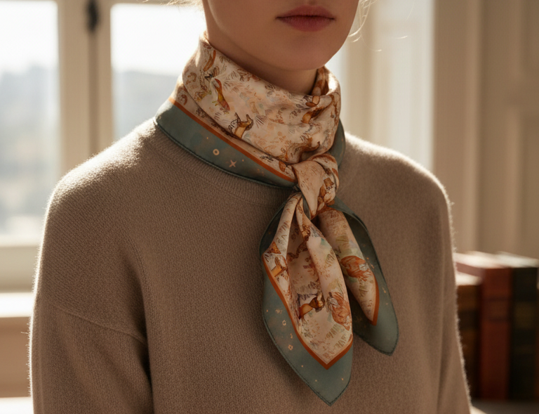 WILD HORSES MUSTANG MEADOW WILD RAG SILK SCARF