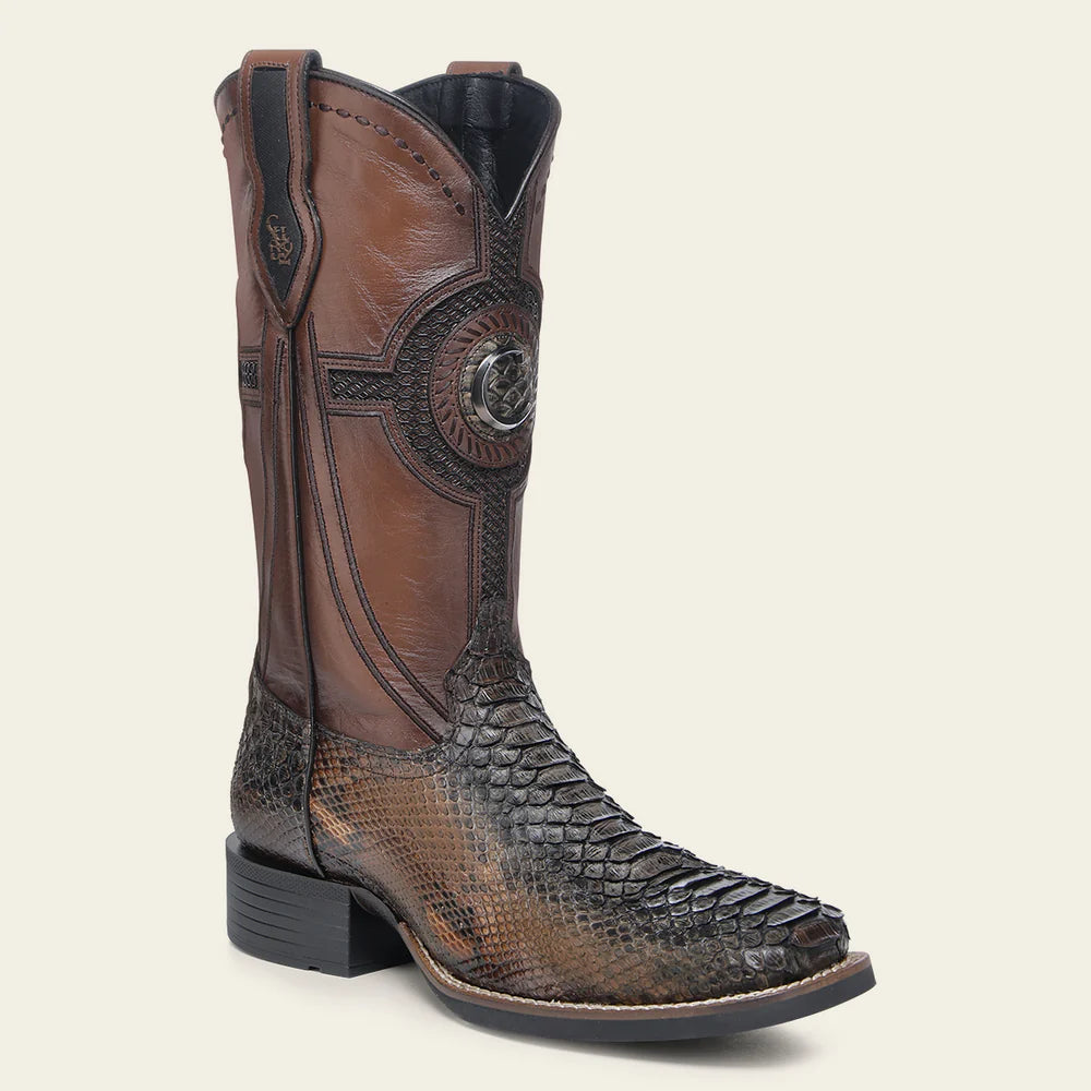 CU978 CUADRA BROWN PYTHON BOOTS